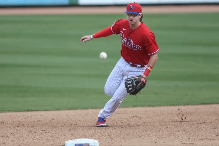 Phillies top prospect Bryson Stott will get to the majors because of his big left-handed bat. But will he be able to stick at shortstop? Team officials seem to think so.