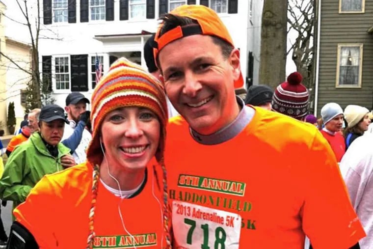 Megan and Matt Ritter of Haddonfield have never run a half-marathon. They're going to give the Rock 'n' Roll race a try.