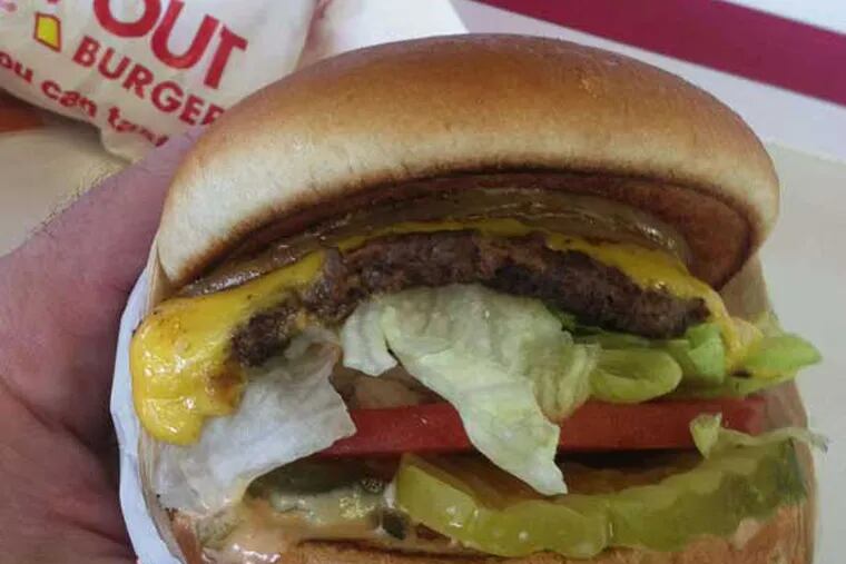 &quot;Animal-style&quot; burger at In-N-Out.