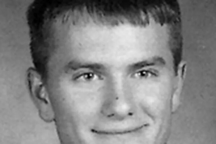 Clearview alumnus Sean McQuade is shown in this 2003 yearbook photo. His condition was upgraded to serious yesterday.