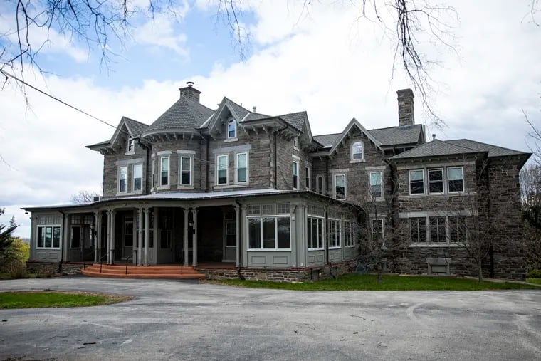 The historic mansion that Woodmere Art Museum is renovating, as seen in 2022.