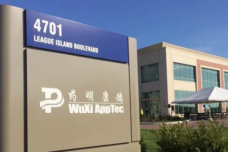 WuXi AppTec mass produces gene and cell therapies at the Navy Yard in South Philadelphia. It plans a factory more than three times larger in Middletown, Del.