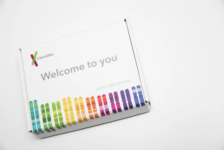 The contents of a 23andMe genetic testing kit photographed in January. It is one of many companies selling  kits, which are raising questions among health researchers.