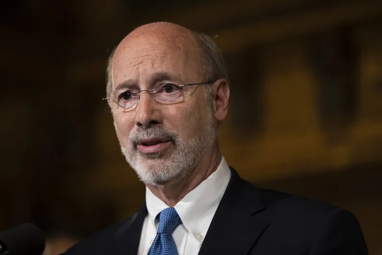 Gov. Wolf said budget negotiators are close to striking a deal on a revenue package to fund the nearly $32 billion spending plan that is now law.