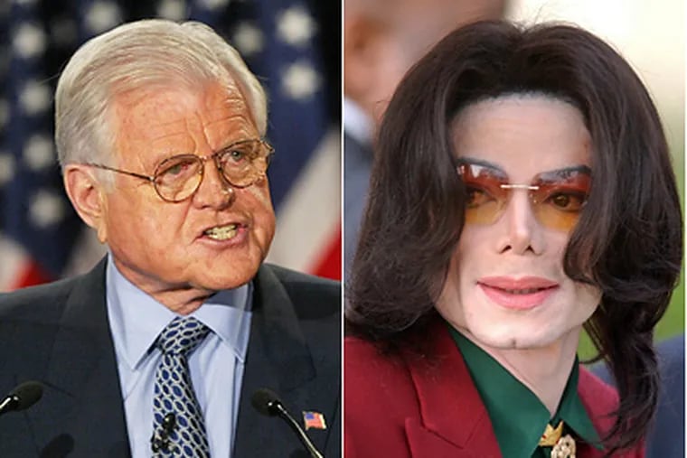 Ted Kennedy and Michael Jackson are the most complex figures to be lost during this summer of mourning. (Associated Press)