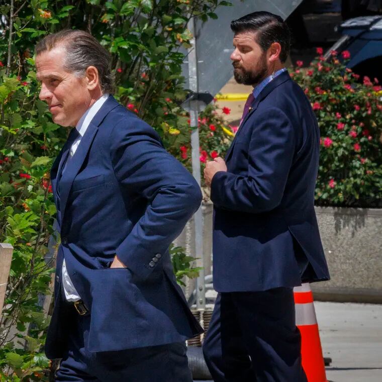 Hunter Biden leaves court after his hearing in Wilmington, Delaware, on July 26, 2023.