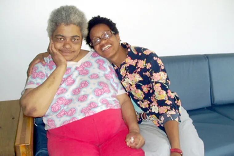 Margaret Jones (left), seen here with daughter Ira Mia Jones, died in a SEPTA stairwell. Her story was told in The Inquirer in April.