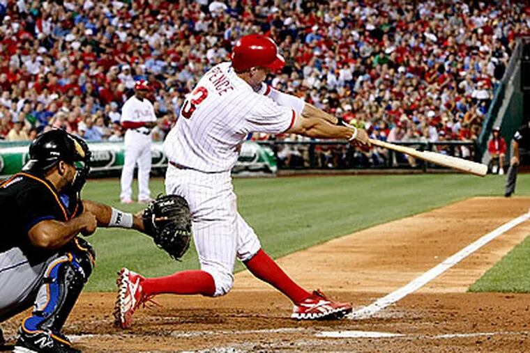 Hunter Pence hit his 16th home run of the season in the Phillies' win over the Mets. (Ron Cortes/Staff Photographer)