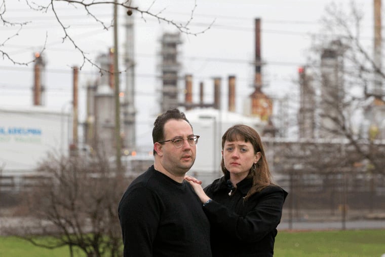 The old refinery in South Philadelphia, formerly Sunoco, now Philadelphia Energy Solutions, is booming again, and so are complaints of air pollution. Residents, such as  husband and wife, Christopher Neapolitan and Nicole Joniec, blame the refinery for foul odors and possible breathing problems.