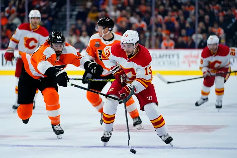 Flyers fans dreamed of Johnny Gaudreau in orange and black, but the team wasn't able to clear the necessary cap space to make a run at the South Jersey native.