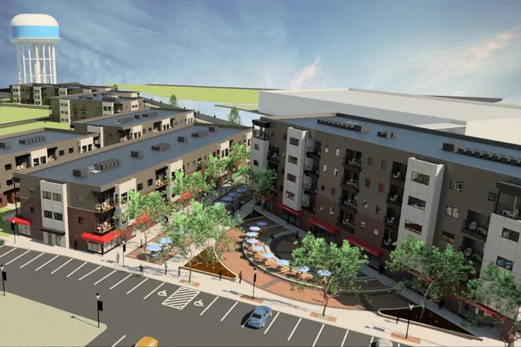 Artist's rendering of Madison Lansdale Station project planned in downtown Lansdale by Equus Capital Partners.