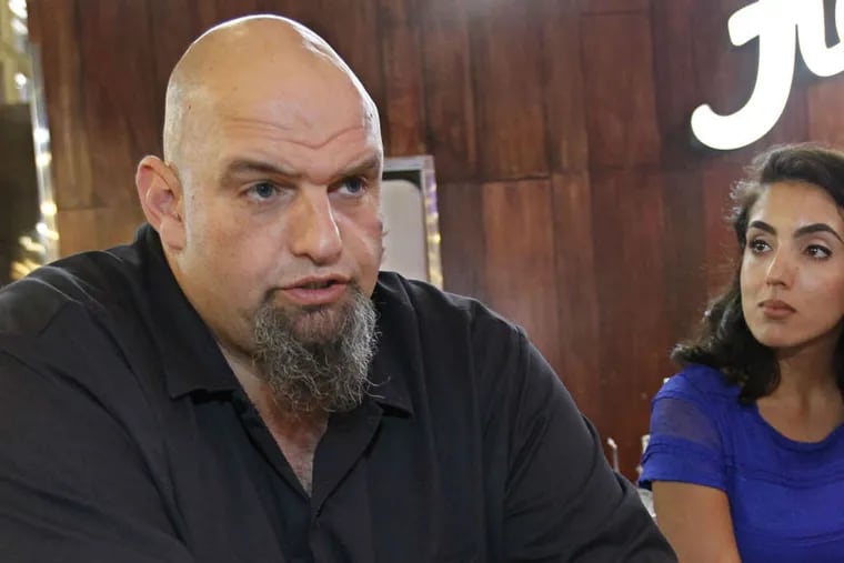 Braddock Mayor John Fetterman and wife Gisele discuss his Senate campaign. He will attend the event.