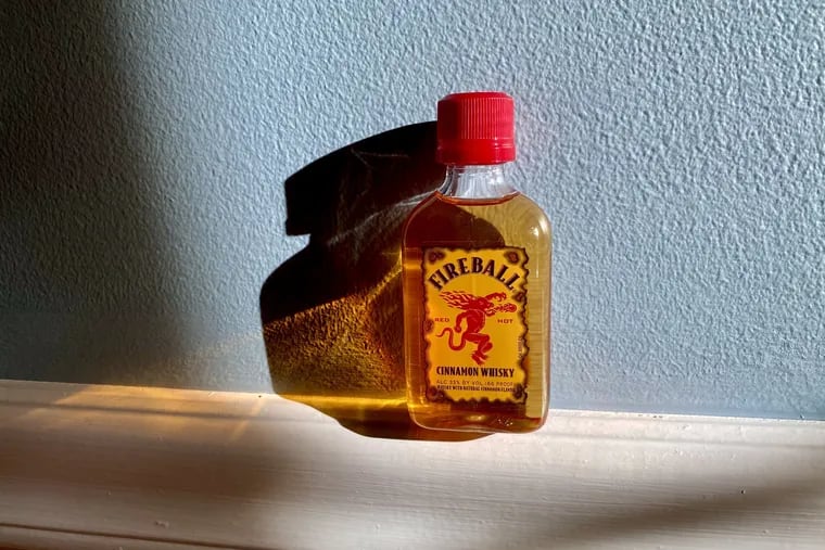 The 50-mL bottle of Fireball cinnamon whiskey was the top-selling spirit in Pennsylvania in March.