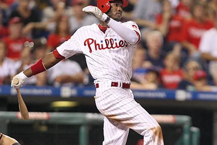 Domonic Brown has shown flashes of brilliance and inexperience with the Phillies. (David M Warren/Staff file photo)