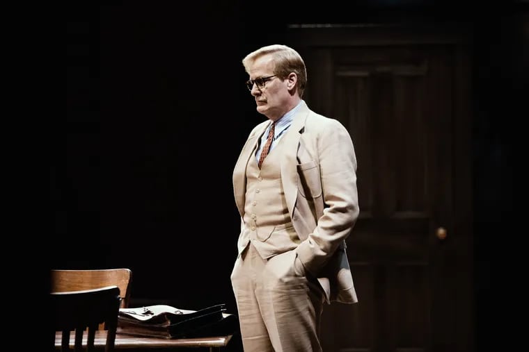 Jeff Daniels plays Atticus Finch in Aaron Sorkin's adaptation of "To Kill a Mockingbird" at the Shubert Theatre in Manhattan.