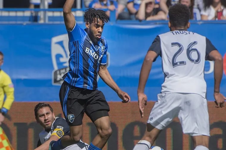 Auston Trusty (right) and fellow 19-year-old defender Mark McKenzie helped the Philadelphia Union shut out the Montreal Impact, 2-0.