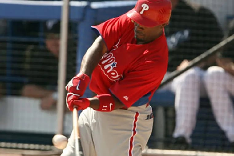 Jimmy Rollins will bat third during Friday's Opening Day matchup against the Astros. (Yong Kim/Staff Photographer)