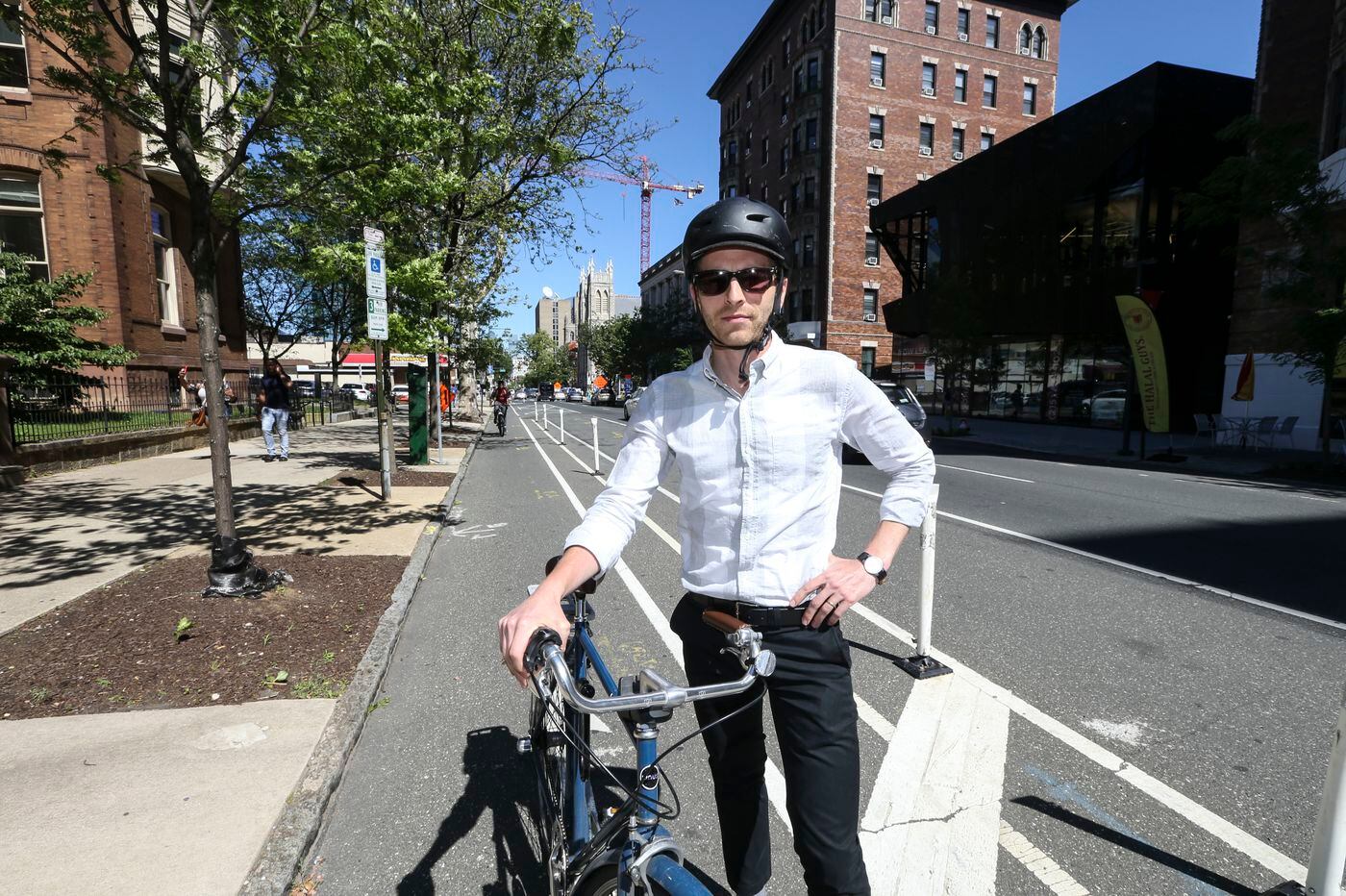 First the driver tailgated the cyclist. Then he shot him with pepper spray.