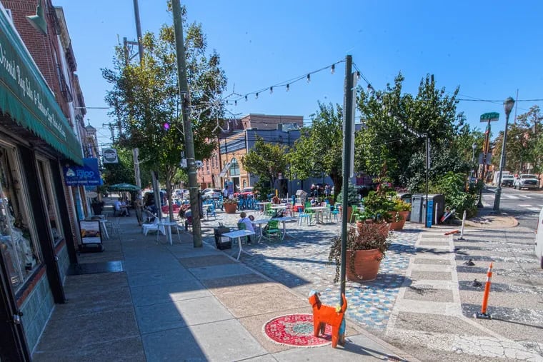 Grays Ferry Triangle, a plaza at 23th and South, is one of Philadelphia's public space successes.
