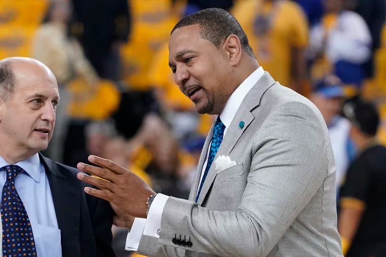Mark Jackson and Jeff Van Gundy praised new Sixers coach Doc Rivers during Thursday's press conference.
