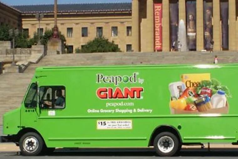 Giant is expanding its affiliation with Peapod.com, an online ordering and pickup service, to two more Philly-area stores.
