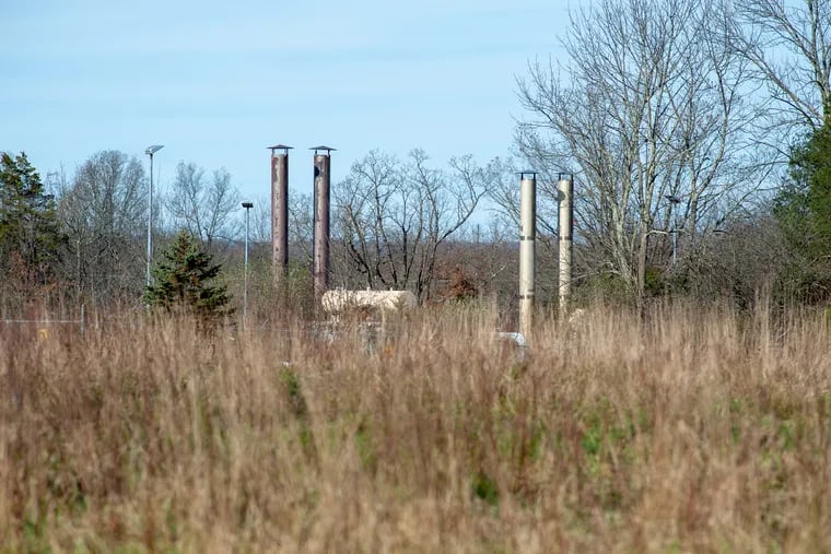 The proposed site of a compressor station for the Adelphia Gateway pipeline in West Rockhill Township sits a few hundred feet from homes.