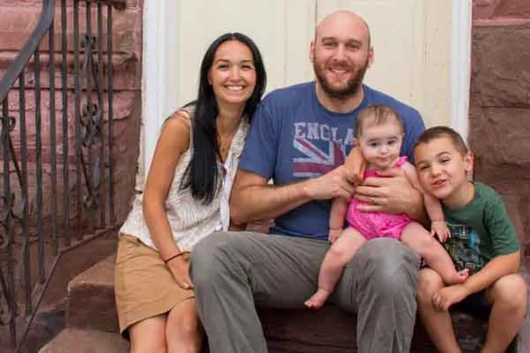 Stephanie and James Griffin, with kids Liam and Zoe, were threatened with a lien to pay trash fines they’d not even incurred. Credit: Griffin family photo.