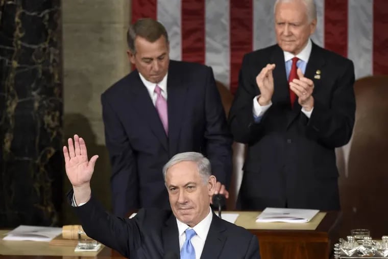 Israeli Prime Minister Benjamin Netanyahu speaks before a joint meeting of Congress on March 3.  (AP Photo / Susan Walsh)