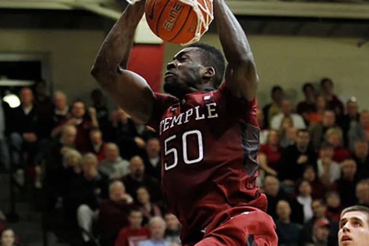 Temple takes on UMass in the opening round of the Atlantic Ten Tournament on Friday afternoon. (Alex Brandon/AP)