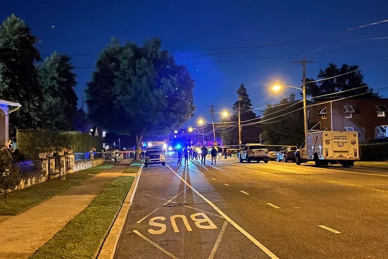 Three police officers were shot Wednesday night responding to a domestic shooting incident on the 7500 block of Whitaker Avenue.