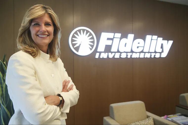 Kathleen Murphy, president of Fidelity Investments personal investing division at a Fidelity Investments office in Dallas.
