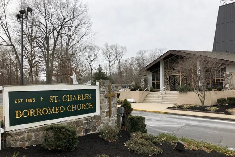 St. Charles Borromeo Church in Washington Township in Gloucester County, N.J. now has a uniformed officer on patrol on church grounds during Mass. The church has also banned backpacks and duffel bags as added security in the wake of recent mass shootings.