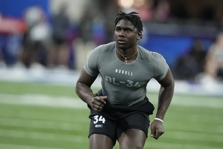 The Eagles drafted Houston Christian defensive lineman Jalyx Hunt in the third round of the 2024 NFL draft Friday.
