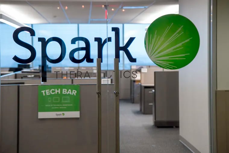 Startup pharmaceutical company Spark Therapeutics offices in University City.