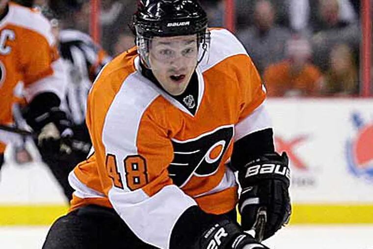 Danny Briere and the Flyers endured the toughest three practices of the season this week. (Yong Kim/Staff File Photo)