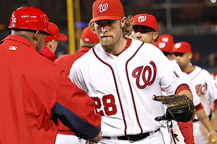 Jayson Werth was booed by Phillies fans at Nationals Park, but had the last word in a 7-4 win. (Manuel Balce Ceneta/AP)