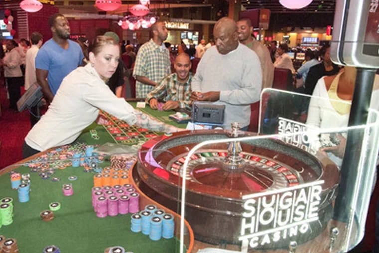 SugarHouse Casino has done well with table games, less so with slot
machines. The casino hopes to begin its first expansion next year. (Clem Murray / Staff Photographer)