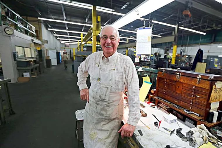 Donald Sommer, 70, has worked for the same company for 50 years, Tottser Tool and Manufacturing, outlasting the manufacturing shift to the south and abroad. ( DAVID SWANSON / Staff Photographer )