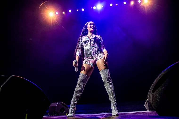 Saweetie in Indianapolis in 2019. She is a headliner at the 'Can't Wait Live' concert at the Mann Center on August 13.   (Photo by Amy Harris/Invision/AP, File)