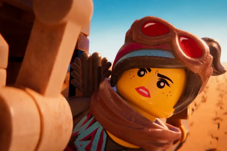 This image released by Warner Bros. Pictures shows the character Lucy/Wyldstyle, voiced by Elizabeth Banks, in a scene from "The Lego Movie 2: The Second Part." (Warner Bros. Pictures via AP)