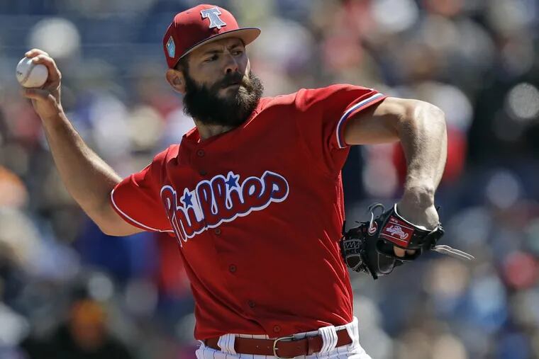 The Phillies announced Saturday that pitcher Jake Arrieta will make his debut with the team Sunday April 8 against the Miami Marlins at Citizens Bank Park.