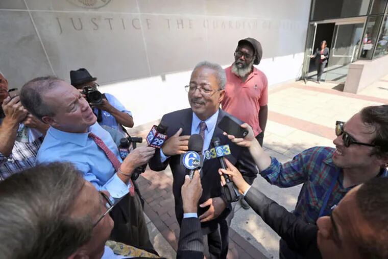 U.S. Rep. Chaka Fattah pleaded not guilty to racketeering and other charges this week. (DAVID SWANSON/STAFF PHOTOGRAPHER)
