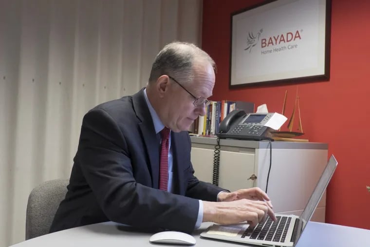 Bayada Home Health Care CEO Mark Baiada in his Moorestown, N.J., office.