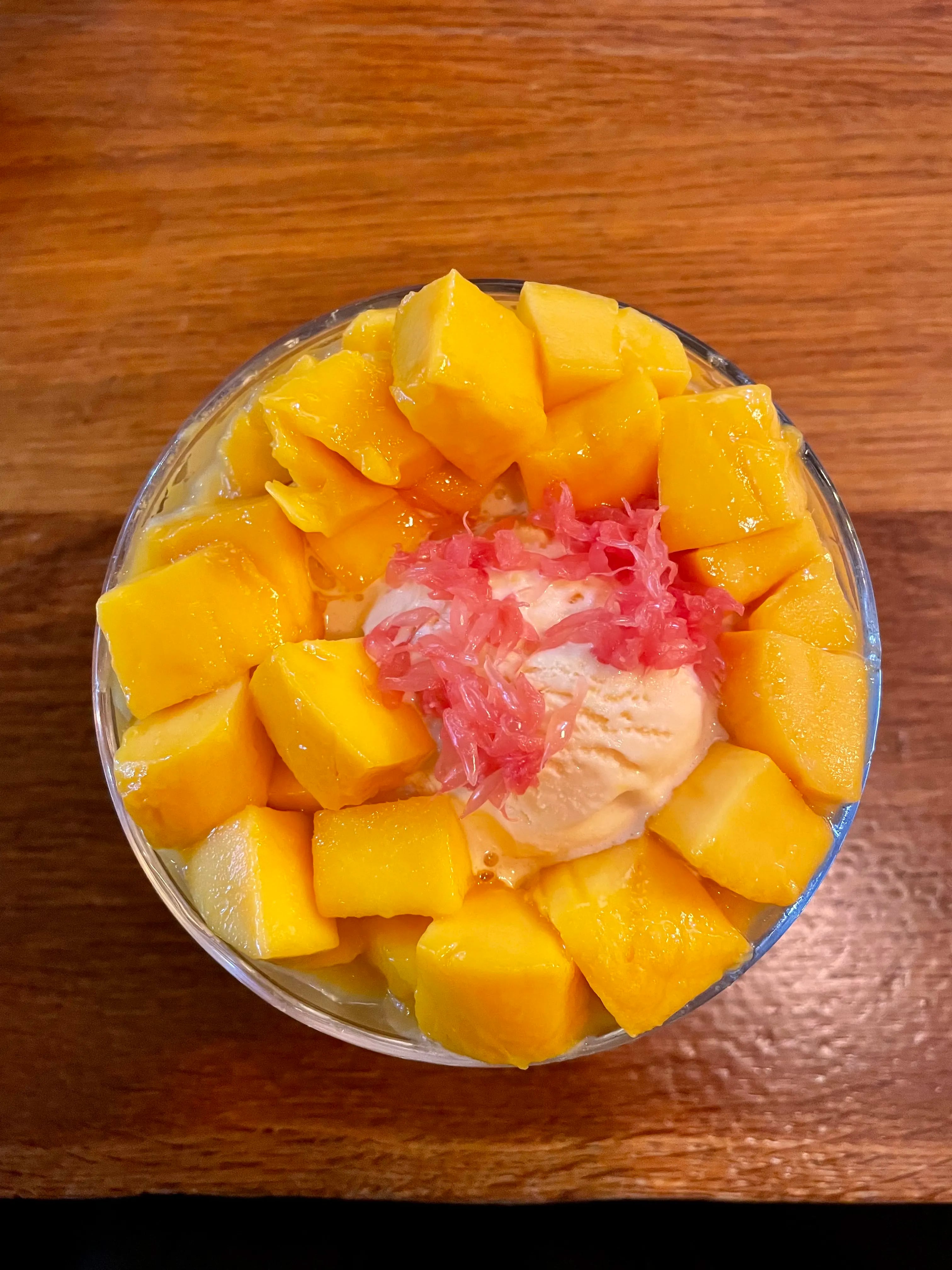 Mango Mango Dessert is all about mango ice cream.