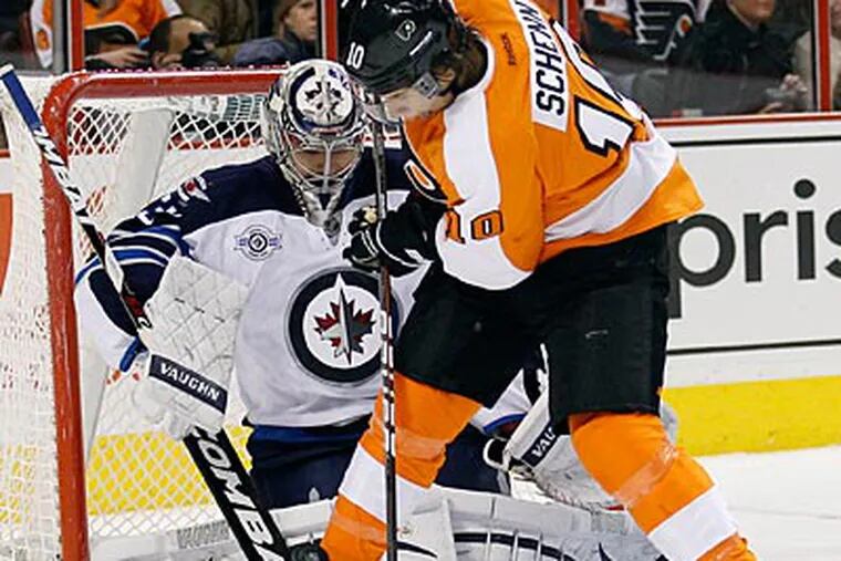 "I just want to put the first half out of my mind," Flyers rookie Brayden Schenn said. (Yong Kim/Staff Photographer)
