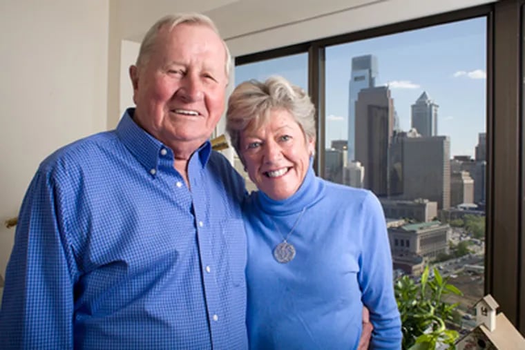 Alan and Mary Craig in their Center City condo. (Ed Hille / Staff Photographer)