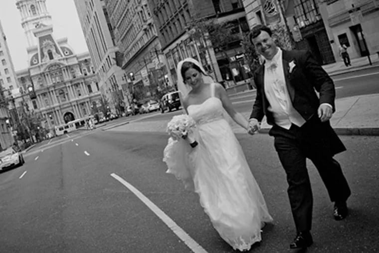 Katie Connolly and Pat Smith were married July 7, 2012 in Villanova. (Photos: Phil Kramer Photography Inc.)