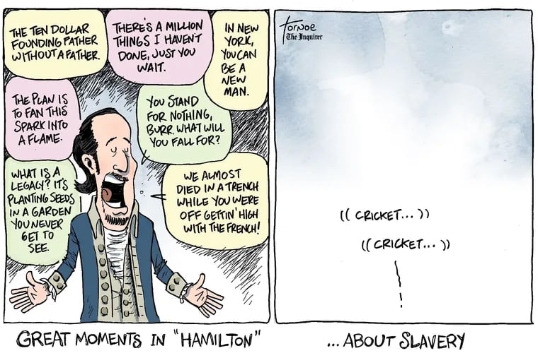 Rob Tornoe's "Hamilton" cartoon for Friday, July 10, 2020