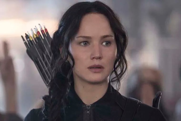 Jennifer Lawrence stars as ‘Katniss Everdeen’ in THE HUNGER GAMES: MOCKINGJAY – PART 1. Photo Credit: Murray Close. Lionsgate.