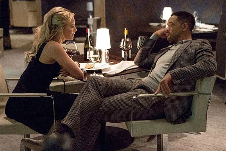 Will Smith stars as Nicky and Margot Robbie as Jess in Warner Bros. Pictures' heist film &quot;Focus.&quot; (Frank Masi / Warner Bros. Pictures)
